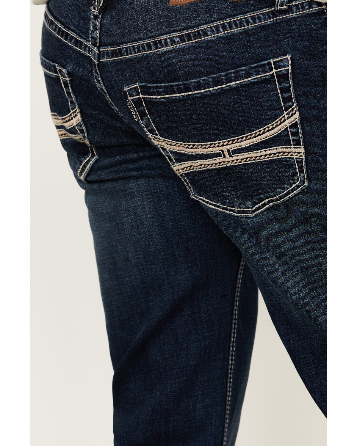 Image #2 - Hooey by Rock & Roll Denim Men's Pistol Medium Wash Straight Bootcut Reflex Stretch Denim Jeans, Medium Wash, hi-res