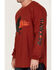 Image #3 - Hawx Men's FR Flame Graphic Long Sleeve Work T-Shirt, Dark Red, hi-res
