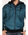 Image #3 - Hooey Men's Butte Monogram Logo Full-Zip Hooded Jacket, Teal, hi-res