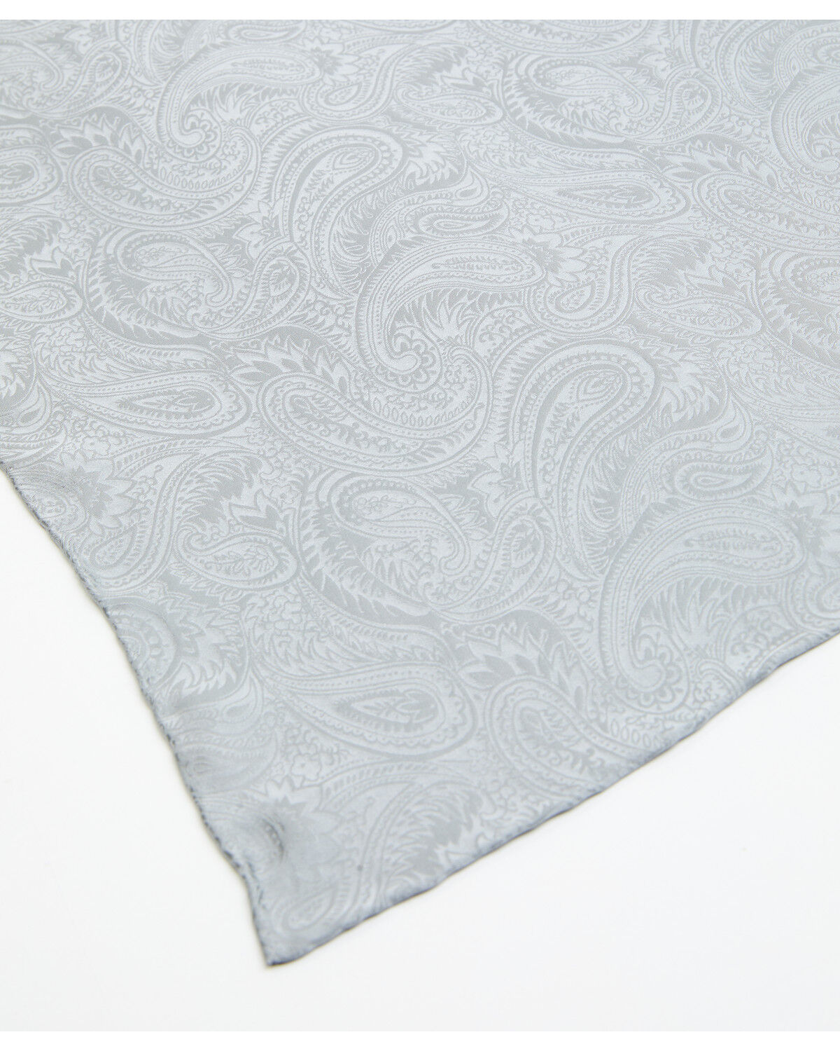 Image #2 - Cody James Men's Gray Silk Jacquard Wild Rag Scarf, Grey, hi-res