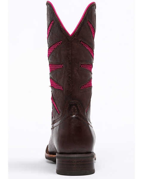 Image #5 - Shyanne Women's Xero Gravity Mesh Panel Western Boots - Square Toe, Brown/pink, hi-res