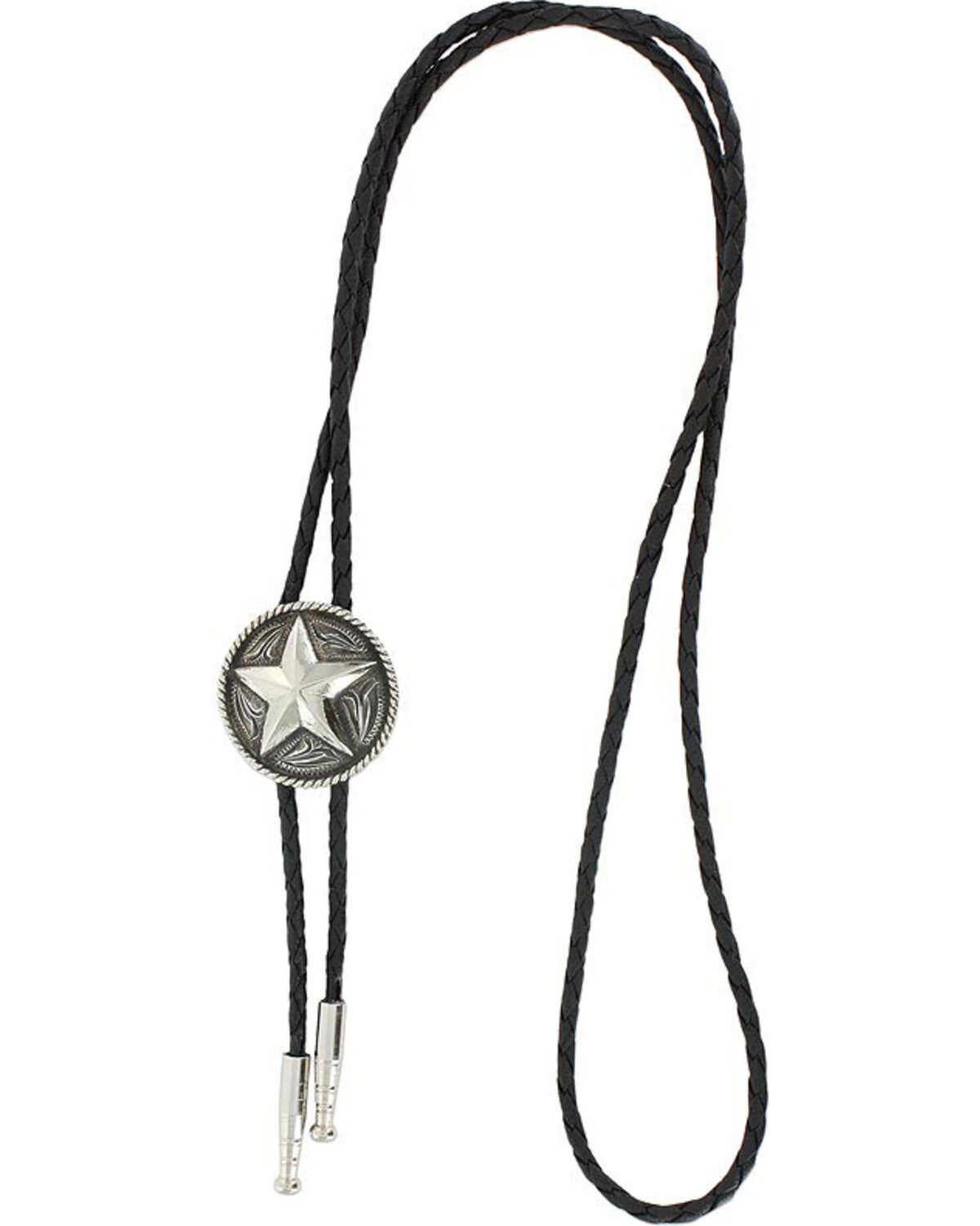 Image #1 - Cody James Men's Sheriff Star Bolo Tie, Silver, hi-res