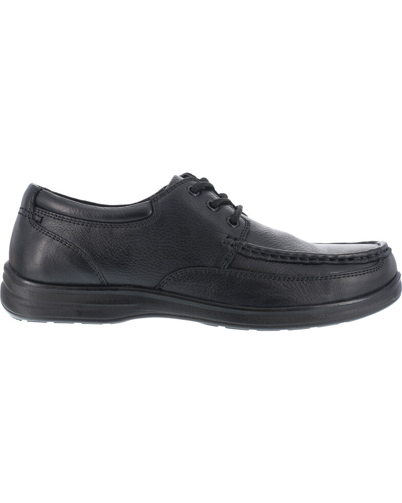 Florsheim Men's Lace Up Work Shoes - Steel Toe , Black, hi-res