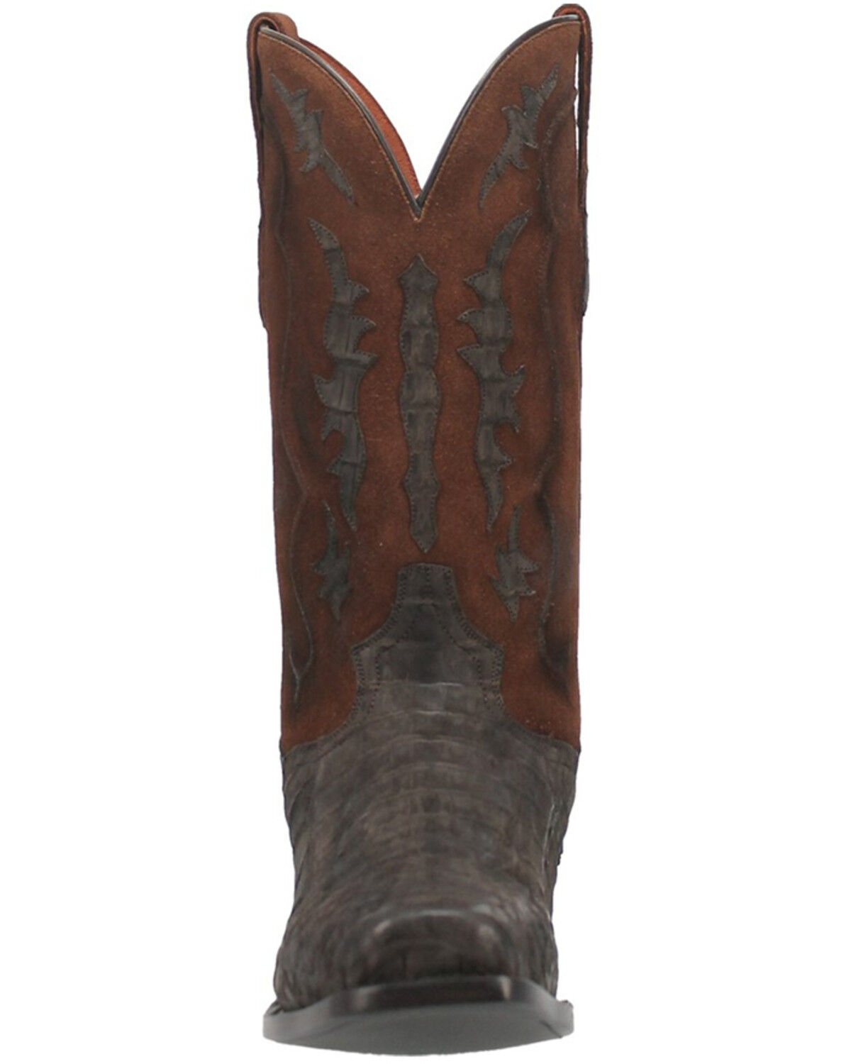 Image #4 - Dan Post Men's Socrates Exotic Caiman Tall Western Boots - Square Toe, Brown, hi-res