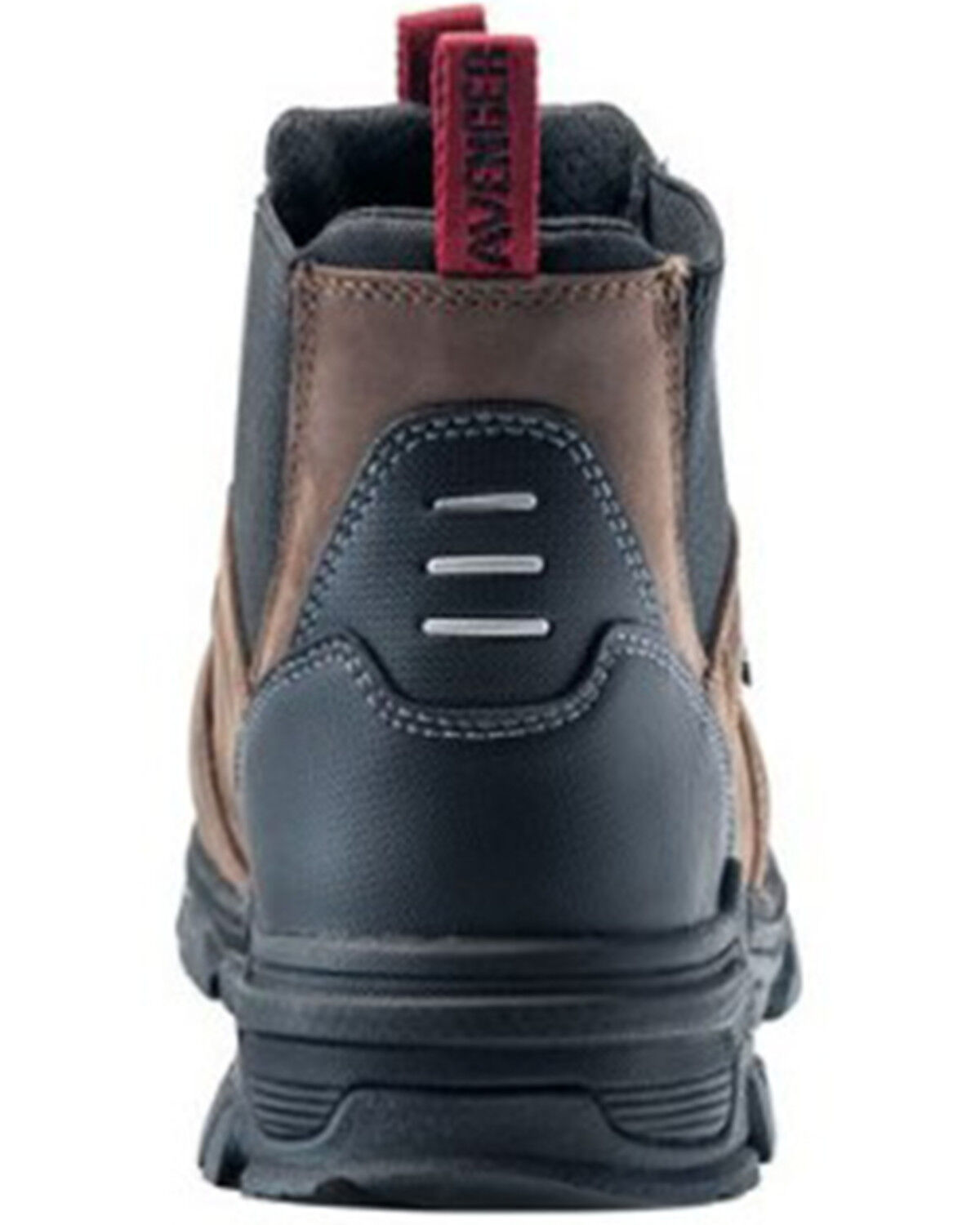 Image #5 - Avenger Men's Ripsaw Romeo Waterproof Pull On Chelsea Work Boots - Alloy Toe, Brown, hi-res