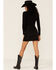 Image #4 - Shyanne Women's Black Embroidered Faux Suede Mini Skirt , Black, hi-res