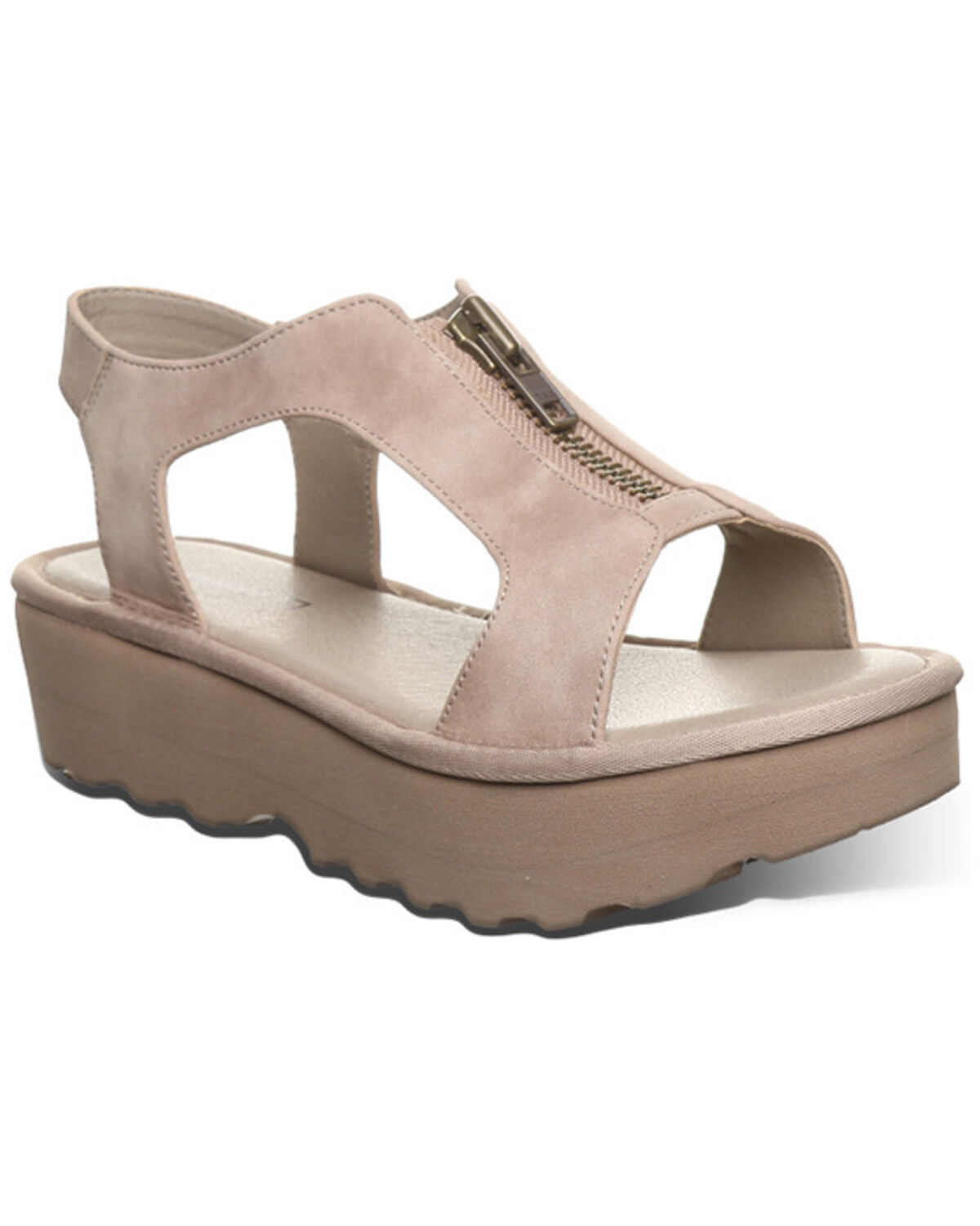 Image #1 - Bearpaw Women's Venice Platform Sandals, Beige, hi-res