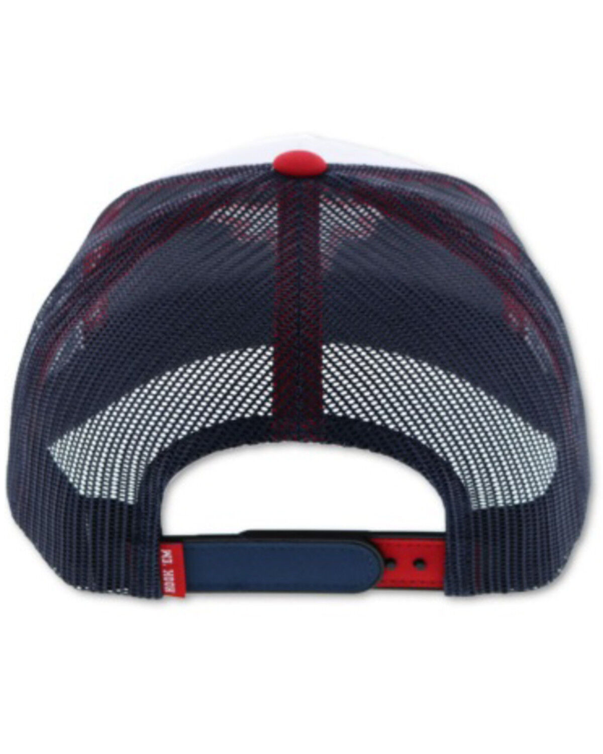 Image #4 - Hooey Men's UT Longhorn Logo Mesh Cap, Red/white/blue, hi-res
