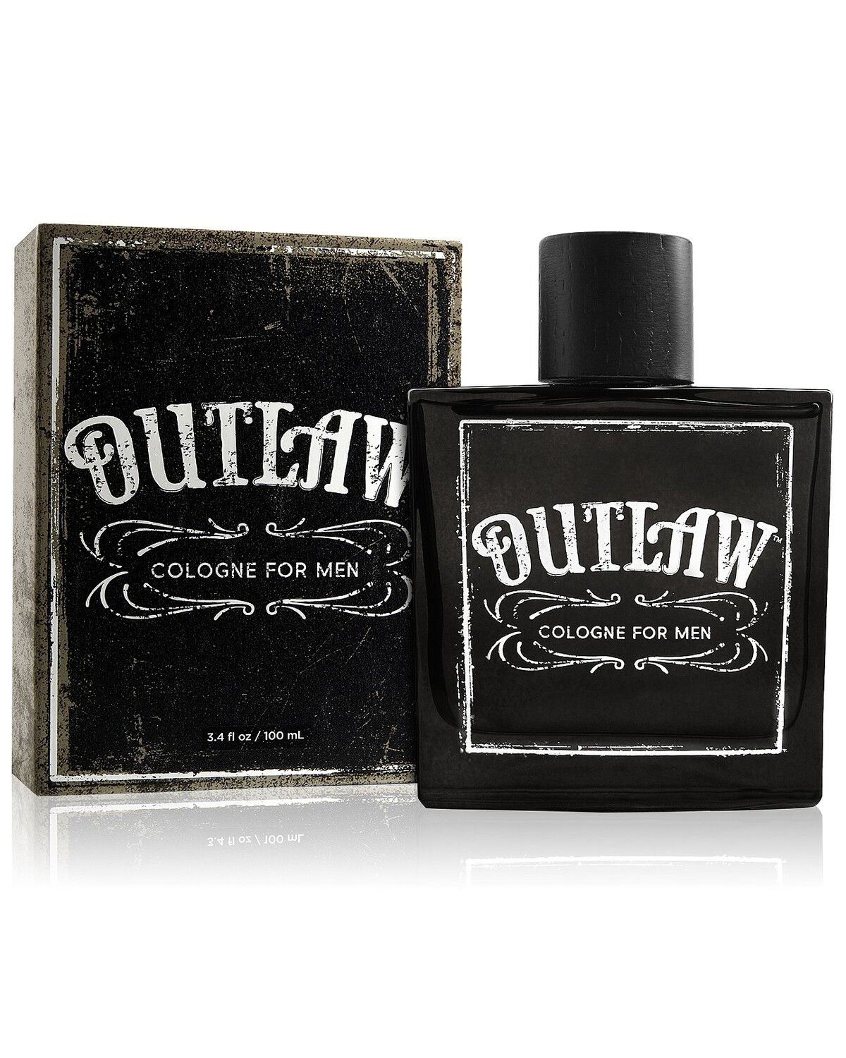 Rockin Rodeo Men's Outlaw Cologne Spray - 3.4 oz, Black, hi-res