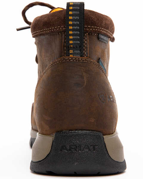 Image #5 - Ariat Men's Waterproof Edge LTE Moc Boots - Composite Toe , Dark Brown, hi-res