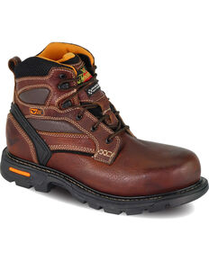 Thorogood Men's GenFlex2 6" Work Boots - Composite Toe, Brown, hi-res