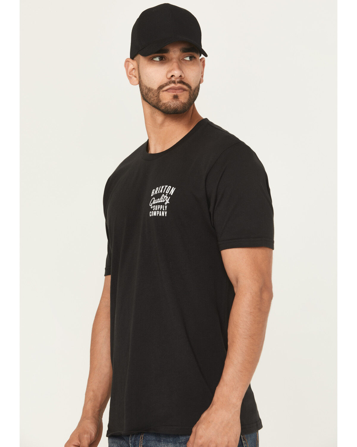 Image #3 - Brixton Men's Hubal Logo Short Sleeve Graphic T-Shirt, Black, hi-res