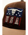 Image #2 - Cody James Men's Longhorn USA Patch Ball Cap, Brown, hi-res