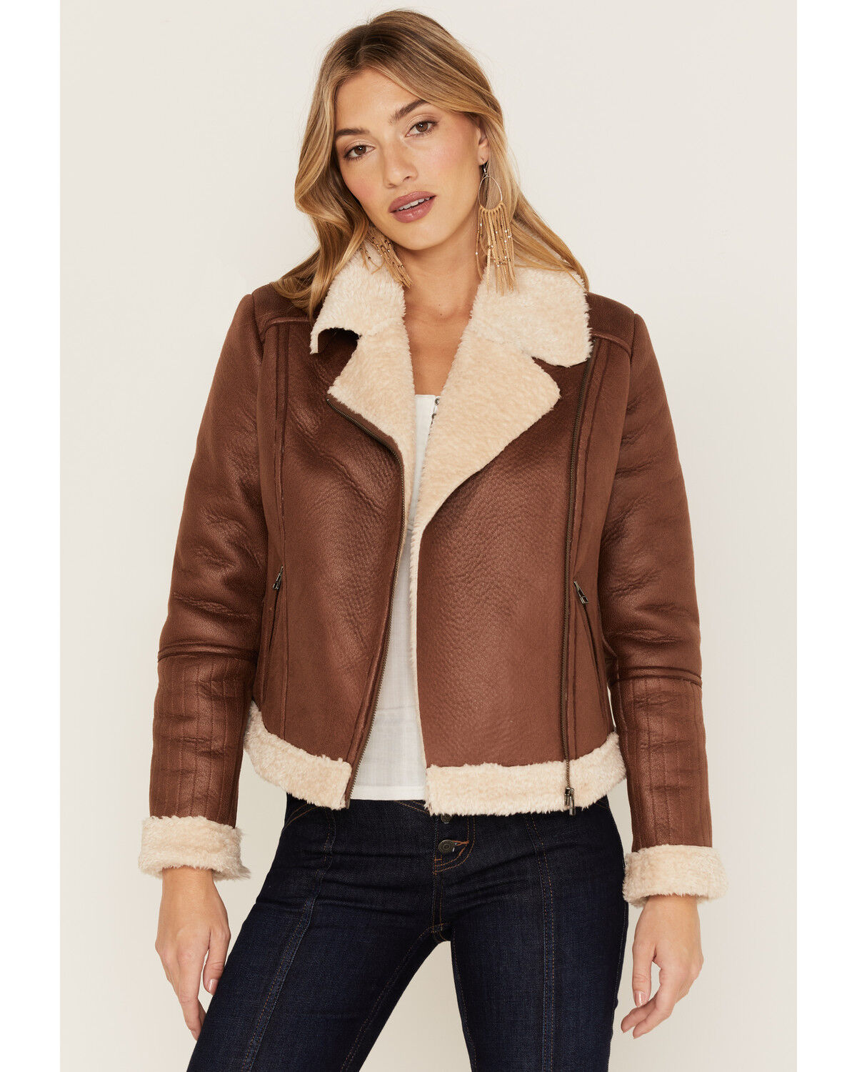 Image #3 - Idyllwind Women's Faux Leather & Shearling Jacket, , hi-res