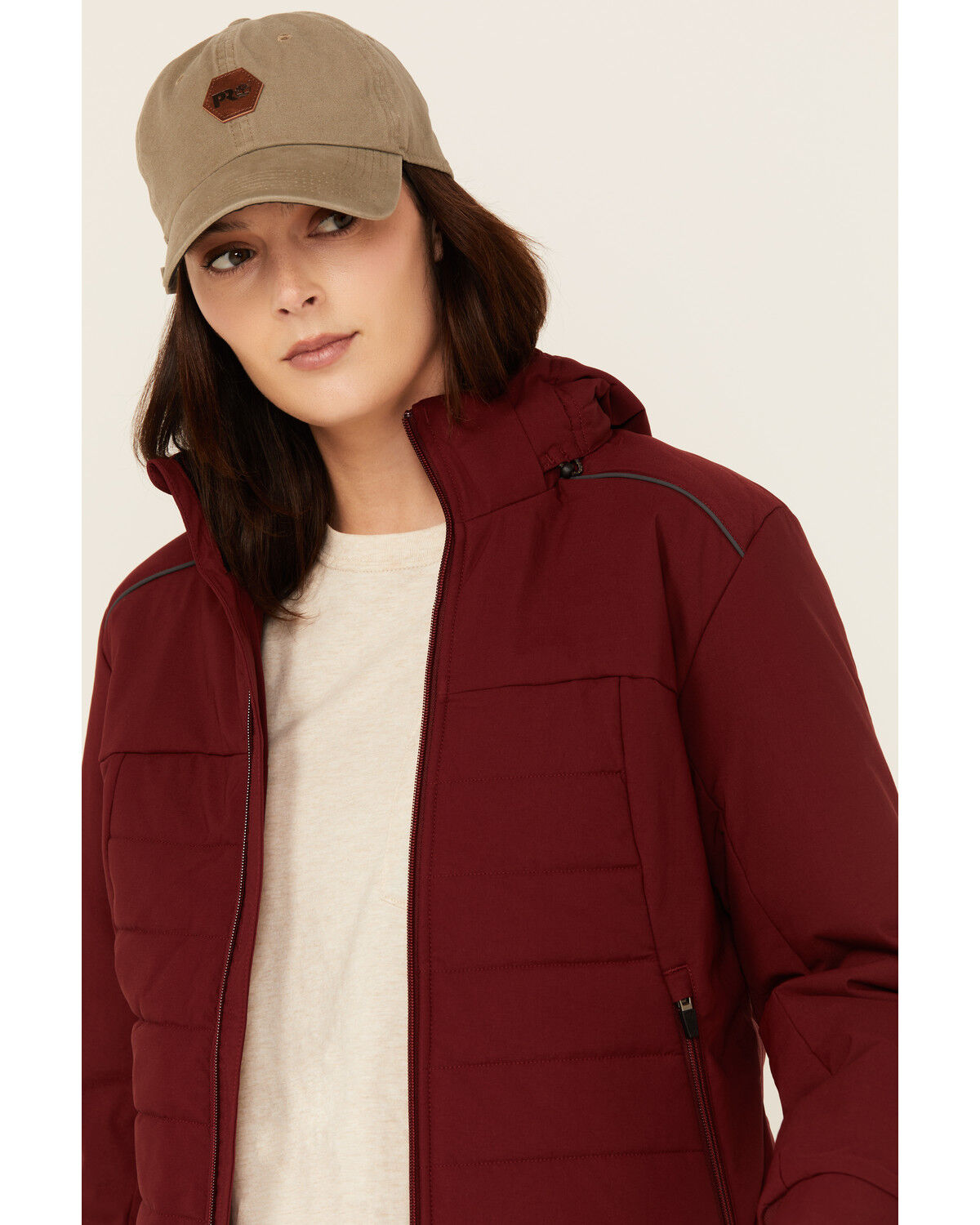 Image #2 - Ariat Women's Rebar Valkyrie Stretch Canvas Insulated Jacket, Red, hi-res