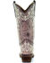 Image #7 - Corral Girls' Crater Bone Embroidered Western Boot - Snip Toe, Brown, hi-res