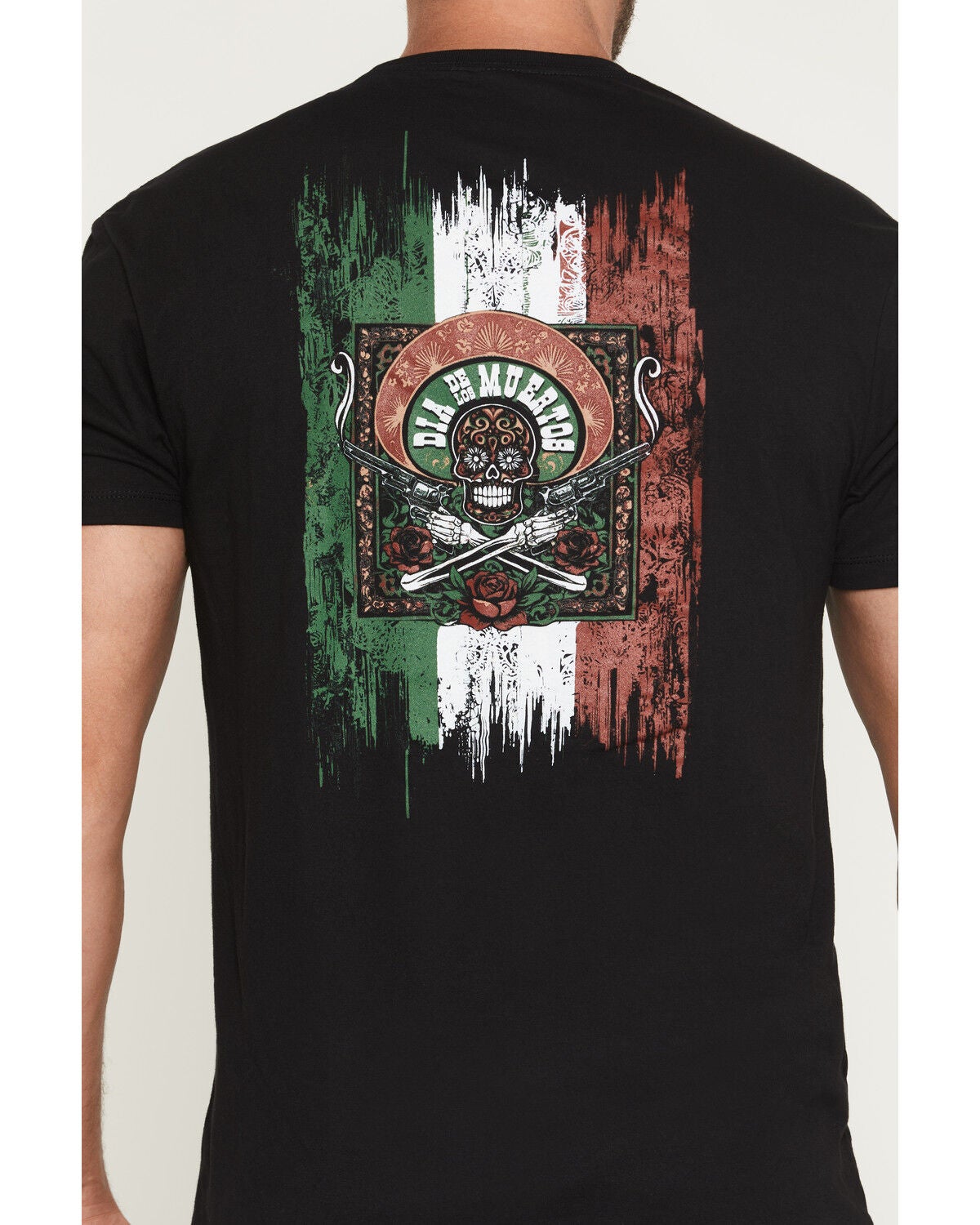 Image #4 - Moonshine Spirit&reg; Men's Fear Not Dia De Los Muertos Short Sleeve Graphic T-Shirt, Black, hi-res