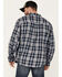 Image #4 - Brothers and Sons Men's Plaid Long Sleeve Button Down Western Flannel Shirt, Navy, hi-res