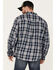 Image #4 - Brothers and Sons Men's Plaid Long Sleeve Button Down Western Flannel Shirt, Navy, hi-res