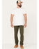 Image #1 - Brothers and Sons Men's Slim Straight Stretch Denim Jeans, Olive, hi-res