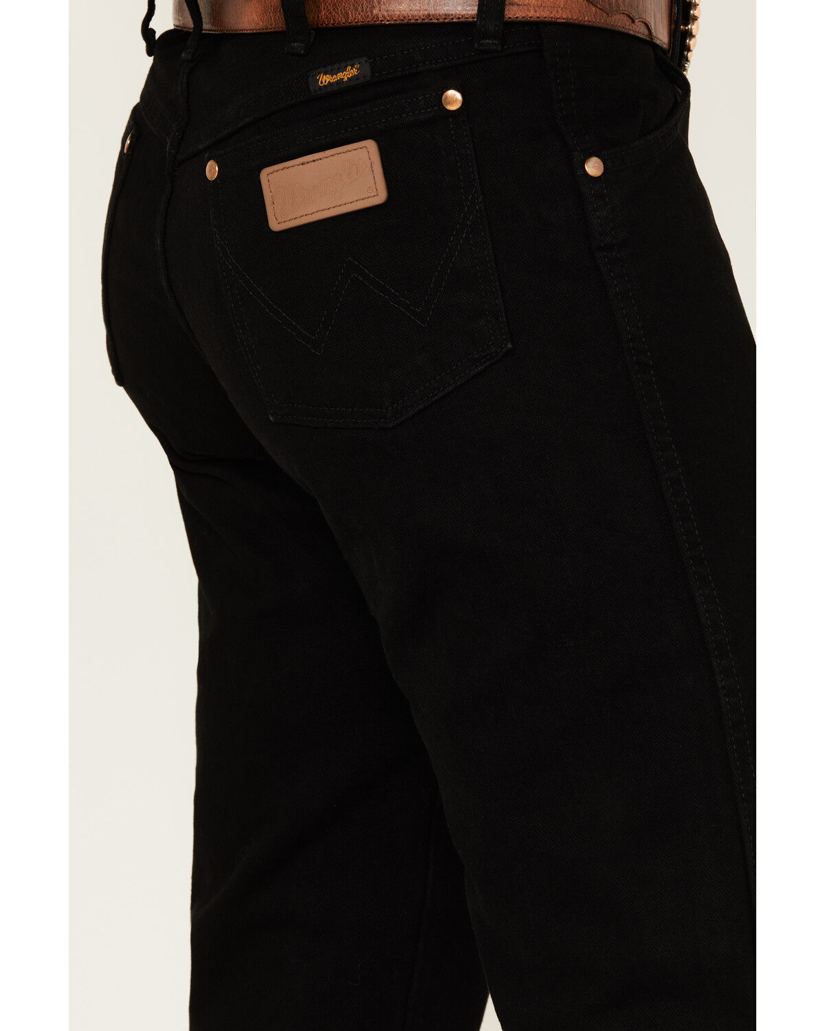 Image #4 - Wrangler Men's 13MWZ Cowboy Cut Original Fit Denim Jeans, Black, hi-res
