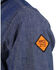 Image #2 - Wrangler Men's FR Long Sleeve Snap Western Work Shirt - Tall, Blue, hi-res