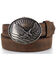Image #1 - Cody James Men's Patriotic Eagle Leather Belt , Brown, hi-res