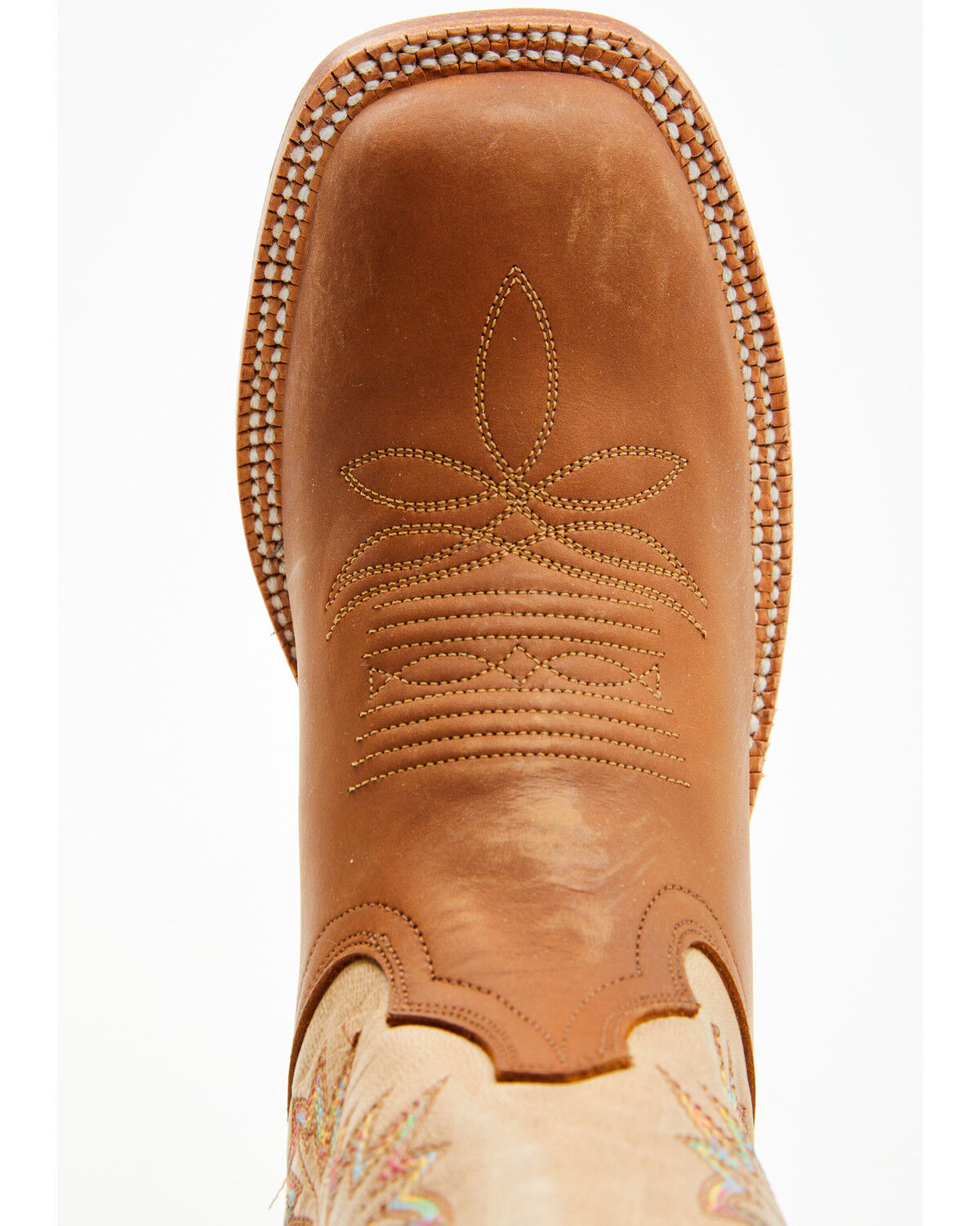 Image #6 - Hyer Women's Mulberry Western Boots - Broad Square Toe, Brown, hi-res