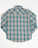 Image #3 - Cody James Toddler Boys' Niagra Falls Plaid Print Long Sleeve Snap Western Shirt, Blue, hi-res