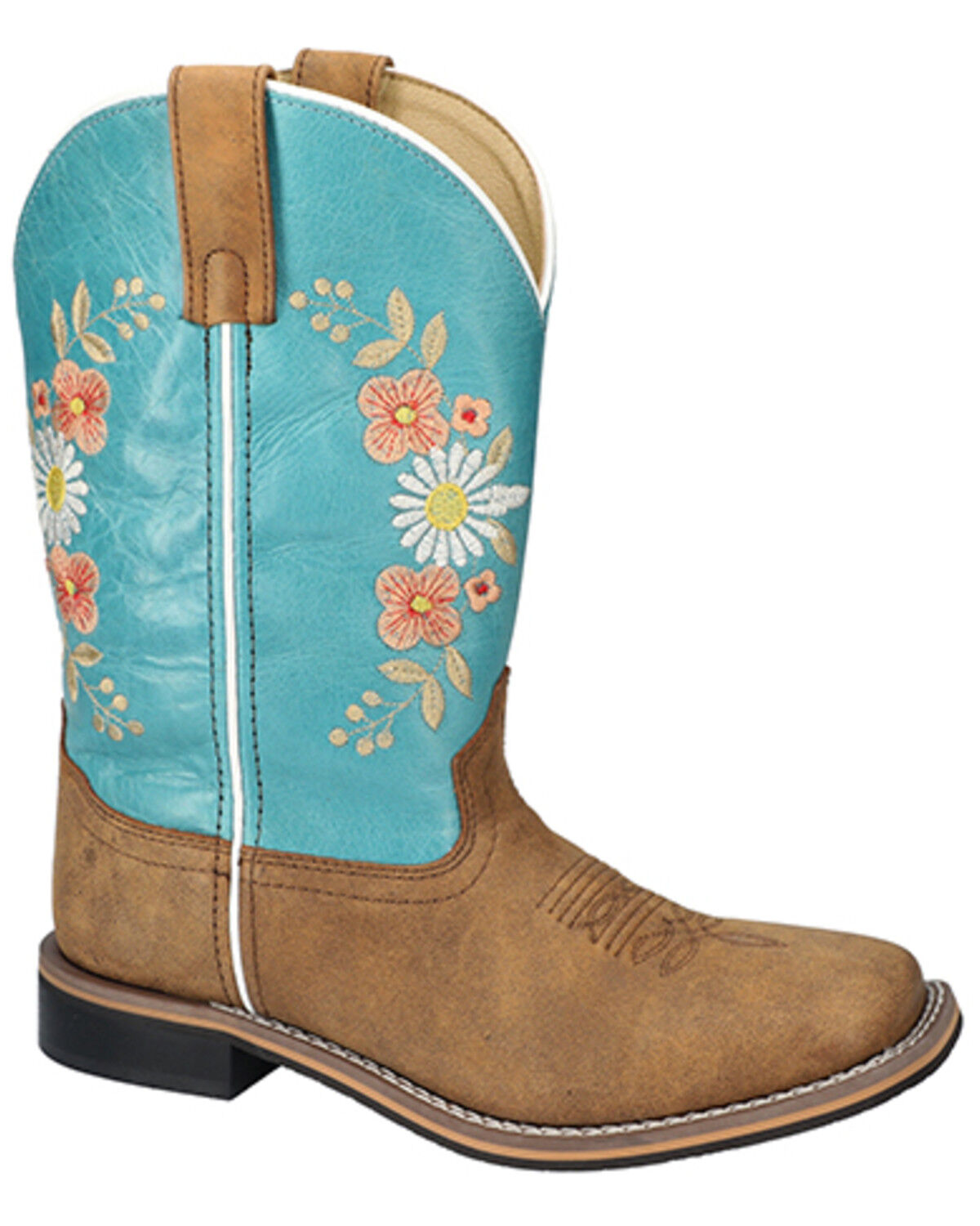 Image #1 - Smoky Mountain Women's Desert Flowers Western Boots - Broad Square Toe, , hi-res