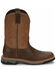 Image #2 - Justin Men's Carbide Western Work Boots - Soft Toe, Brown, hi-res