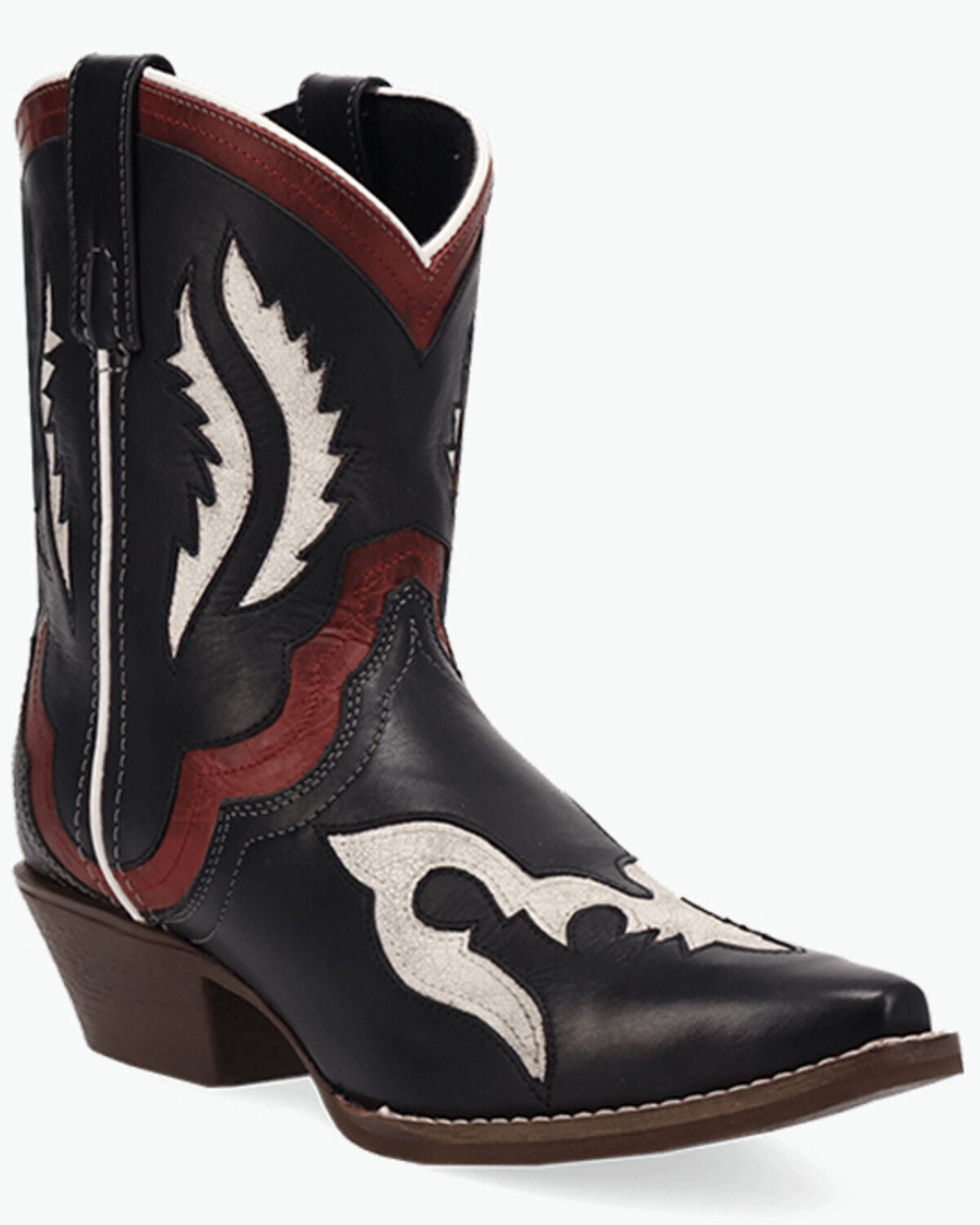 Image #1 - Laredo Women's Wrenly Western Booties - Snip Toe, Black, hi-res