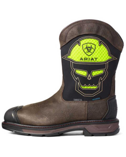 Image #2 - Ariat Men's VentTEK WorkHog® Skull Western Work Boots - Carbon Toe, Brown, hi-res