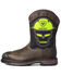 Image #2 - Ariat Men's VentTEK WorkHog® Skull Western Work Boots - Carbon Toe, Brown, hi-res