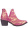 Image #2 - Circle G Women's Western Booties - Snip Toe, Pink, hi-res