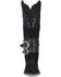 Image #4 - Dingo Women's Buck Wild Suede Tall Western Boots - Round Toe, Black, hi-res