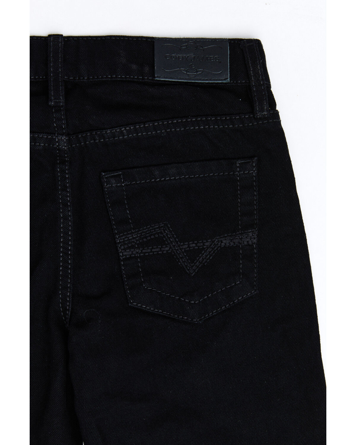 Image #4 - Cody James Boys' Night Rider Mid Rise Rigid Relaxed Bootcut Jeans, Black, hi-res