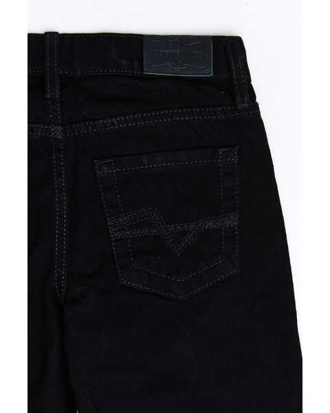 Image #4 - Cody James Boys' Night Rider Mid Rise Rigid Relaxed Bootcut Jeans , Black, hi-res