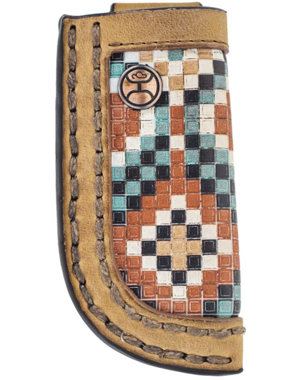 Image #1 - Hooey Takoda Southwestern Leather Knife Sheath, Multi, hi-res