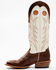 Blue Ranchwear Men's Buckaroo Bone Western Boots - Broad Square Toe, Cream, hi-res