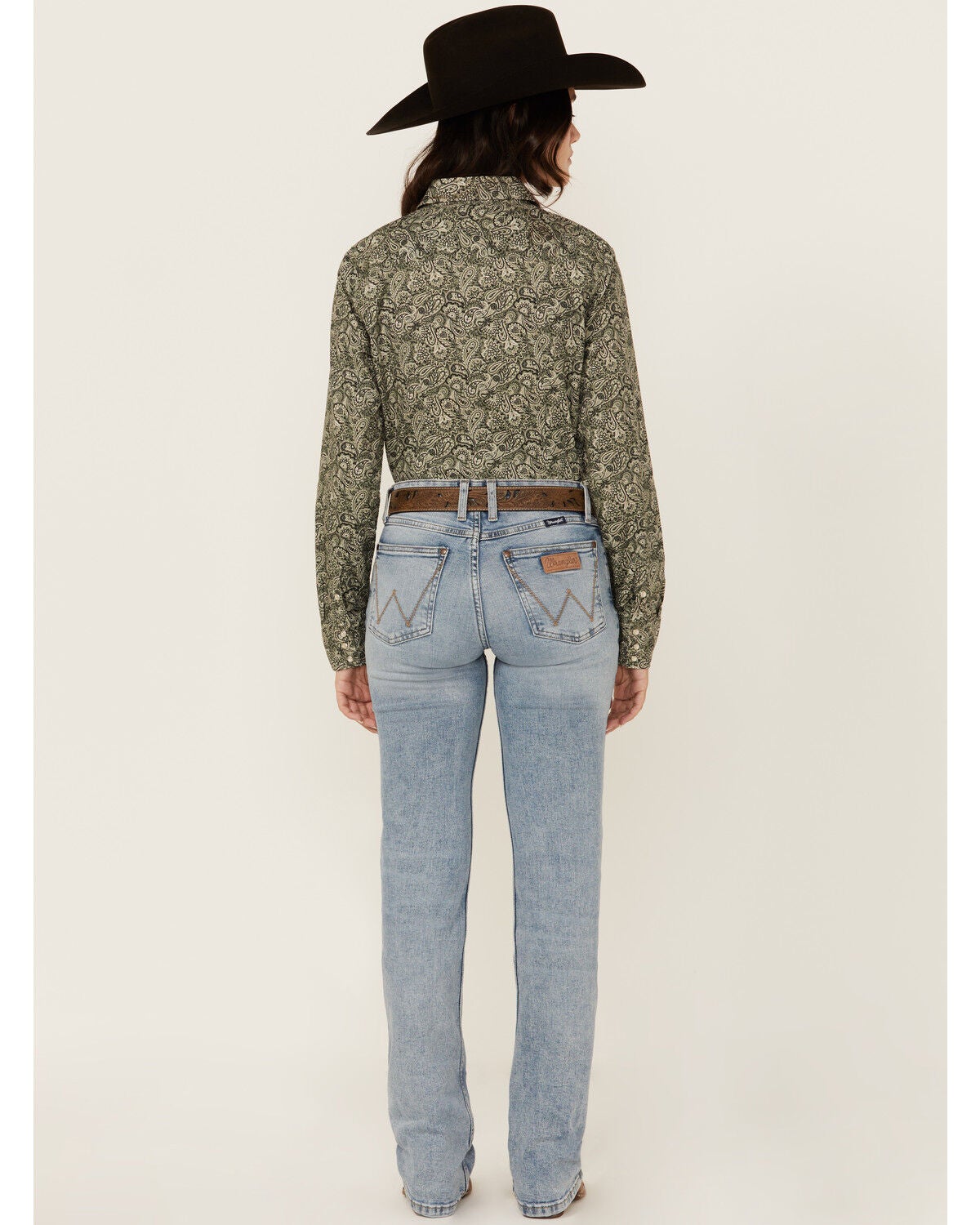 Image #3 - Wrangler Retro Women's Dillon Light Wash Mid Rise Mae Stretch Bootcut Jeans, Light Wash, hi-res