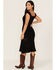 Idyllwind Women's Utopia Gauze Midi Dress, Black, hi-res