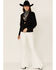 Image #3 - Any Old Iron Women's Beaded Fringe Blazer Jacket, Black, hi-res