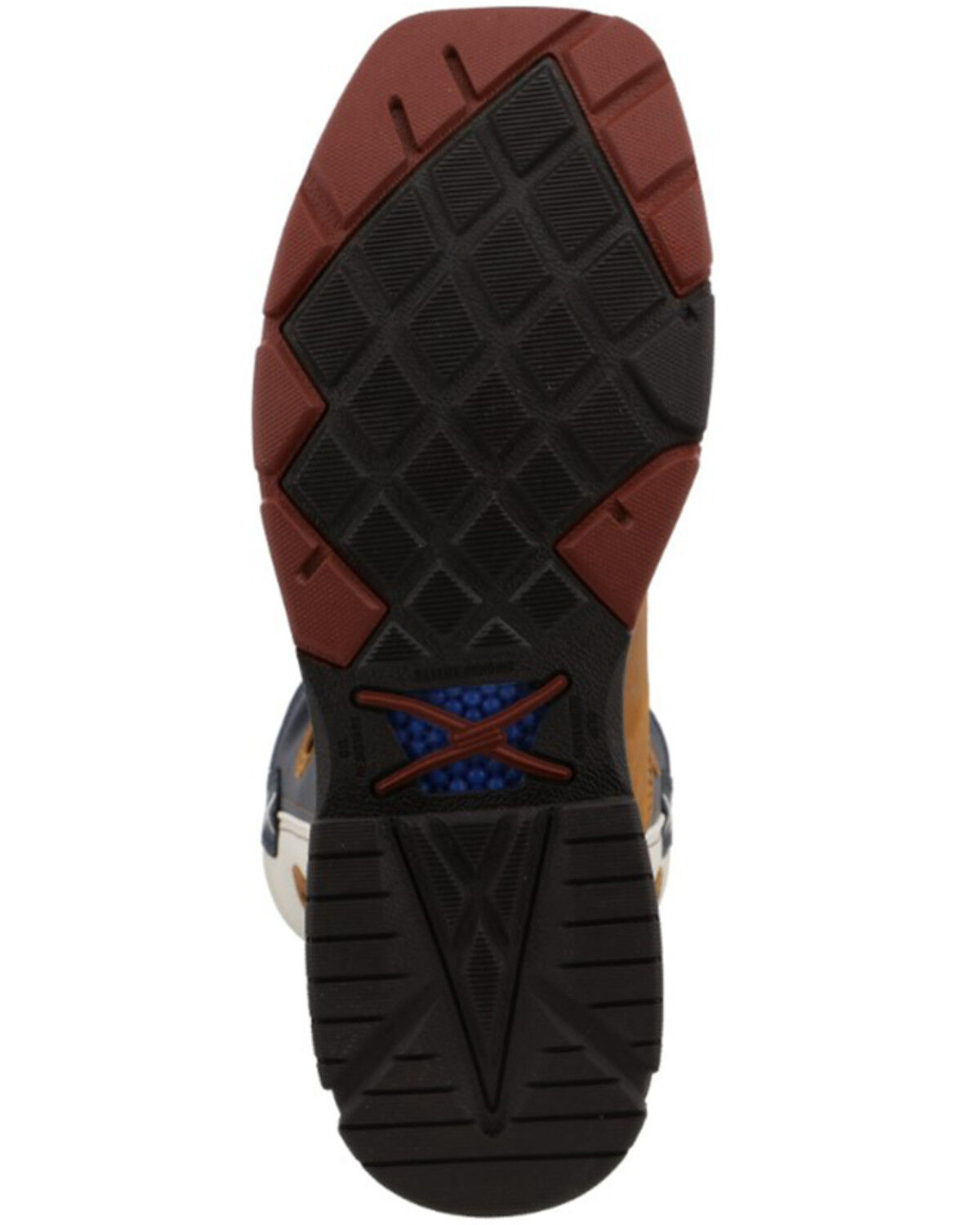 Image #7 - Twisted X Men's Texas Flag Western Work Boots - Nano Composite Toe, Lt Brown, hi-res