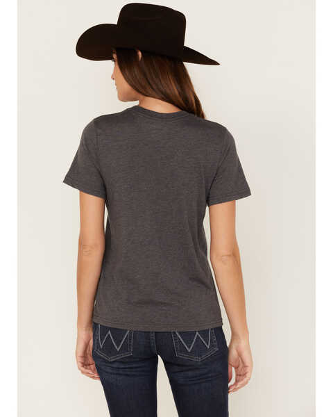 Image #4 - Wrangler Women's I'm Not Your Darlin' Star Logo Short Sleeve Graphic Tee, Charcoal, hi-res