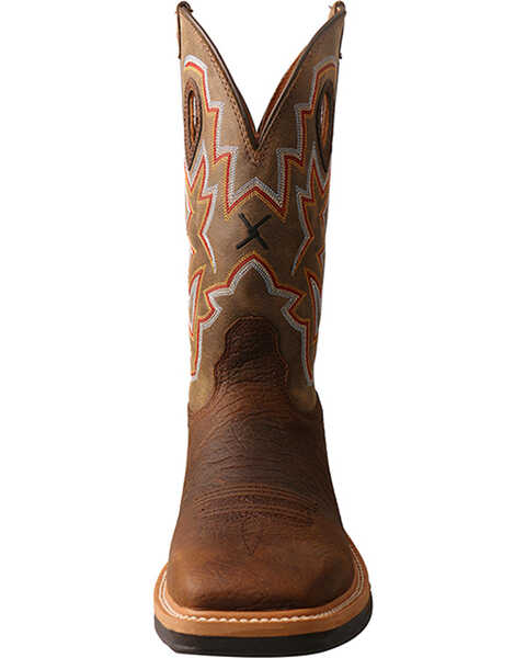 Image #4 - Twisted X Men's Lite Western Work Boots - Alloy Toe, Taupe, hi-res