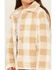 Image #3 - Urban Republic Girls' Plaid Print Shacket, Camel, hi-res