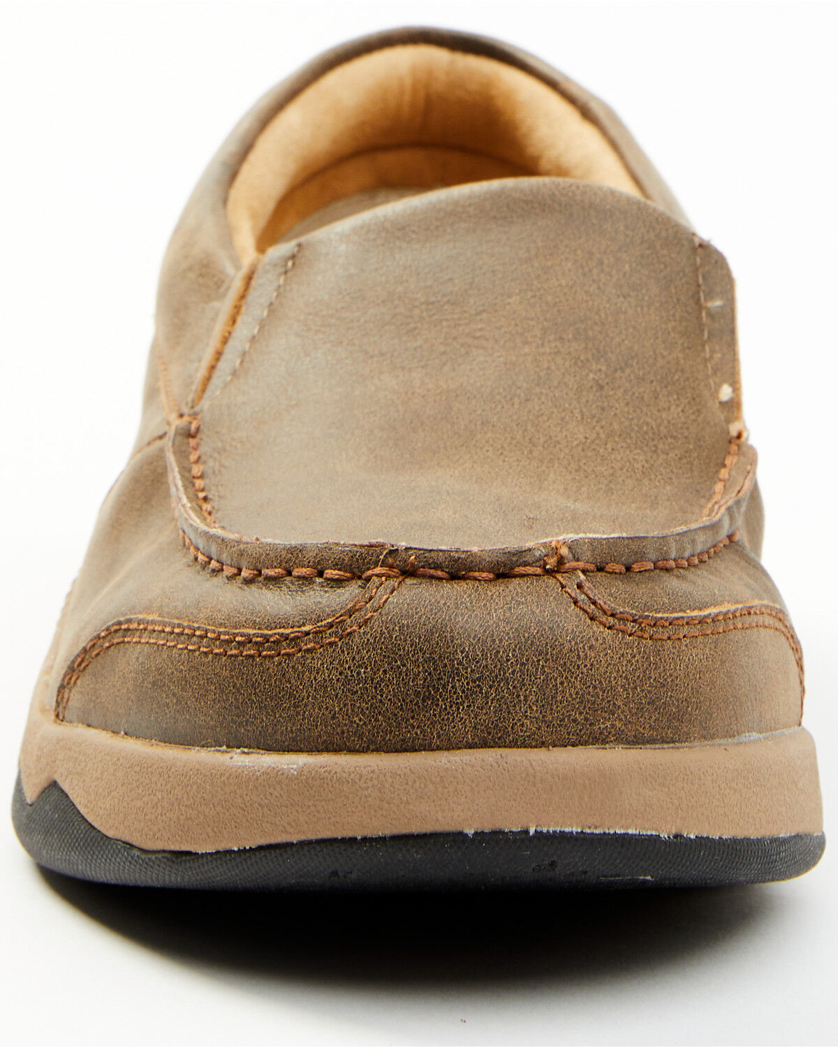 Image #4 - Cody James Men's Trust Me Beaned Slip-On Casual Oxford Shoes - Moc Toe, Tan, hi-res