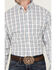 Image #3 - George Strait By Wrangler Men's Plaid Print Long Sleeve Button-Down Stretch Shirt, White, hi-res