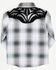 Image #3 - Rodeo Clothing Boys' Plaid Print Embroidered Long Sleeve Snap Western Shirt, Black/white, hi-res